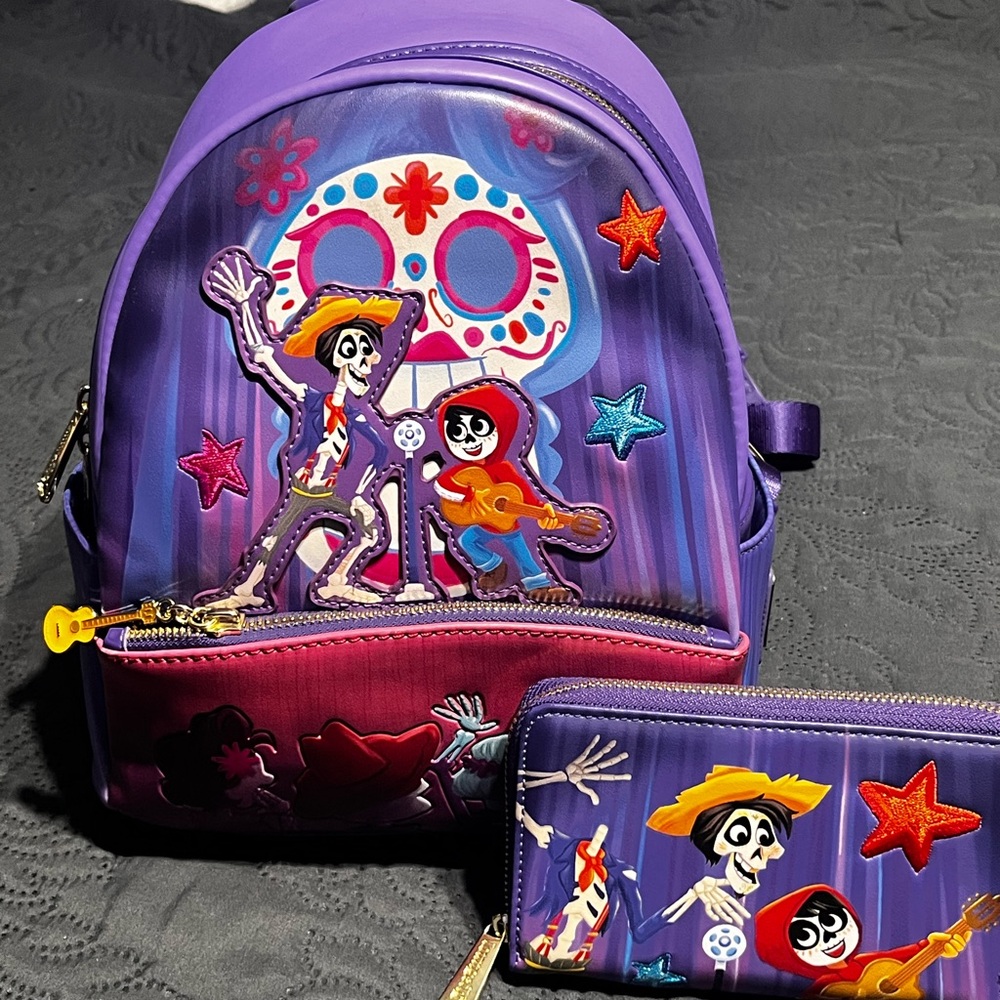 Loungefly Coco backpack and wallet